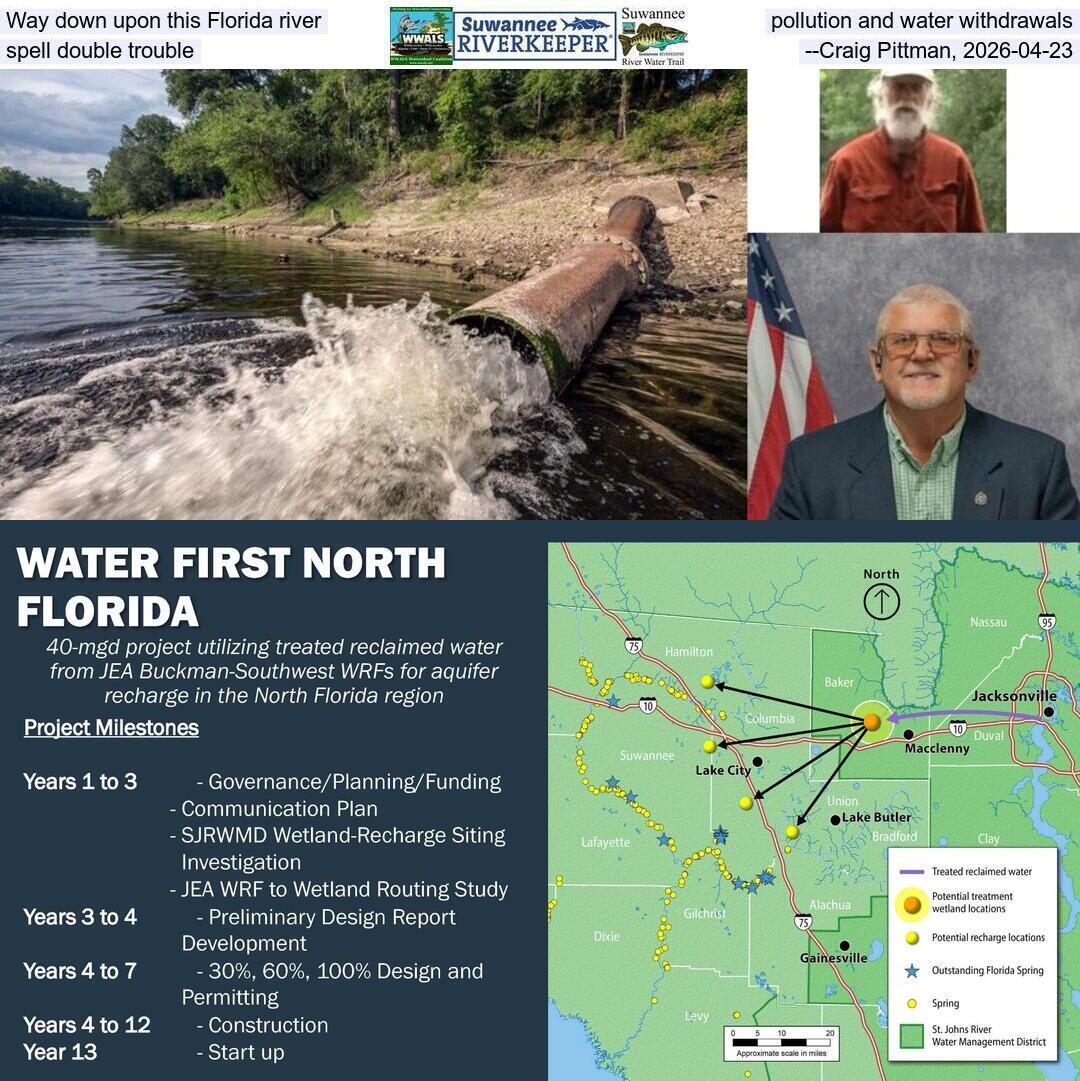 Way down upon this Florida river, pollution and water withdrawals spell double trouble, --Craig Pittman, 2026-04-23