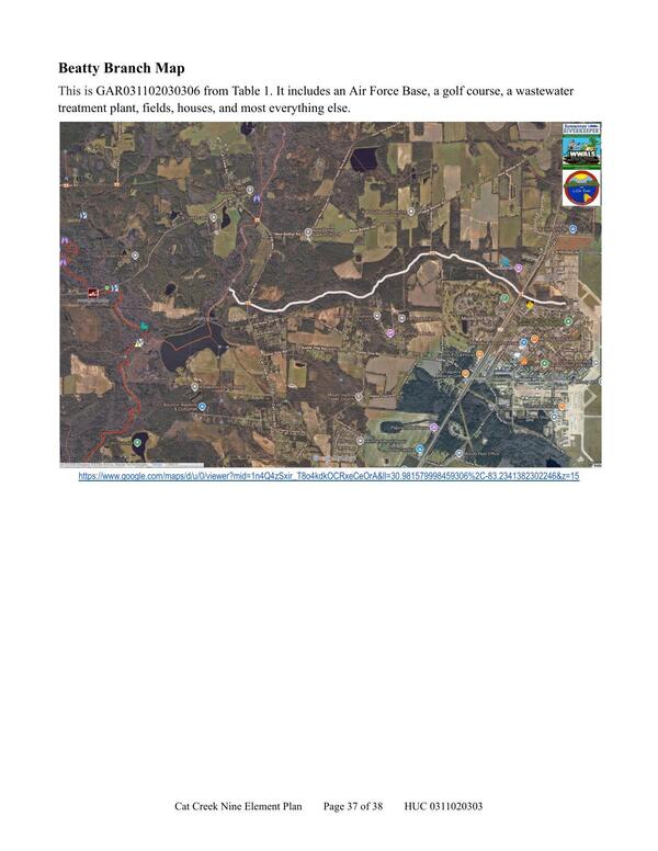 Beatty Branch Map