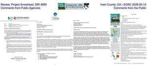 [Review, Project Arrowhead, DRI 4689, Irwin County, GA --SGRC 2026-05-14, Comments from Public Agencies, Comments from the Public]