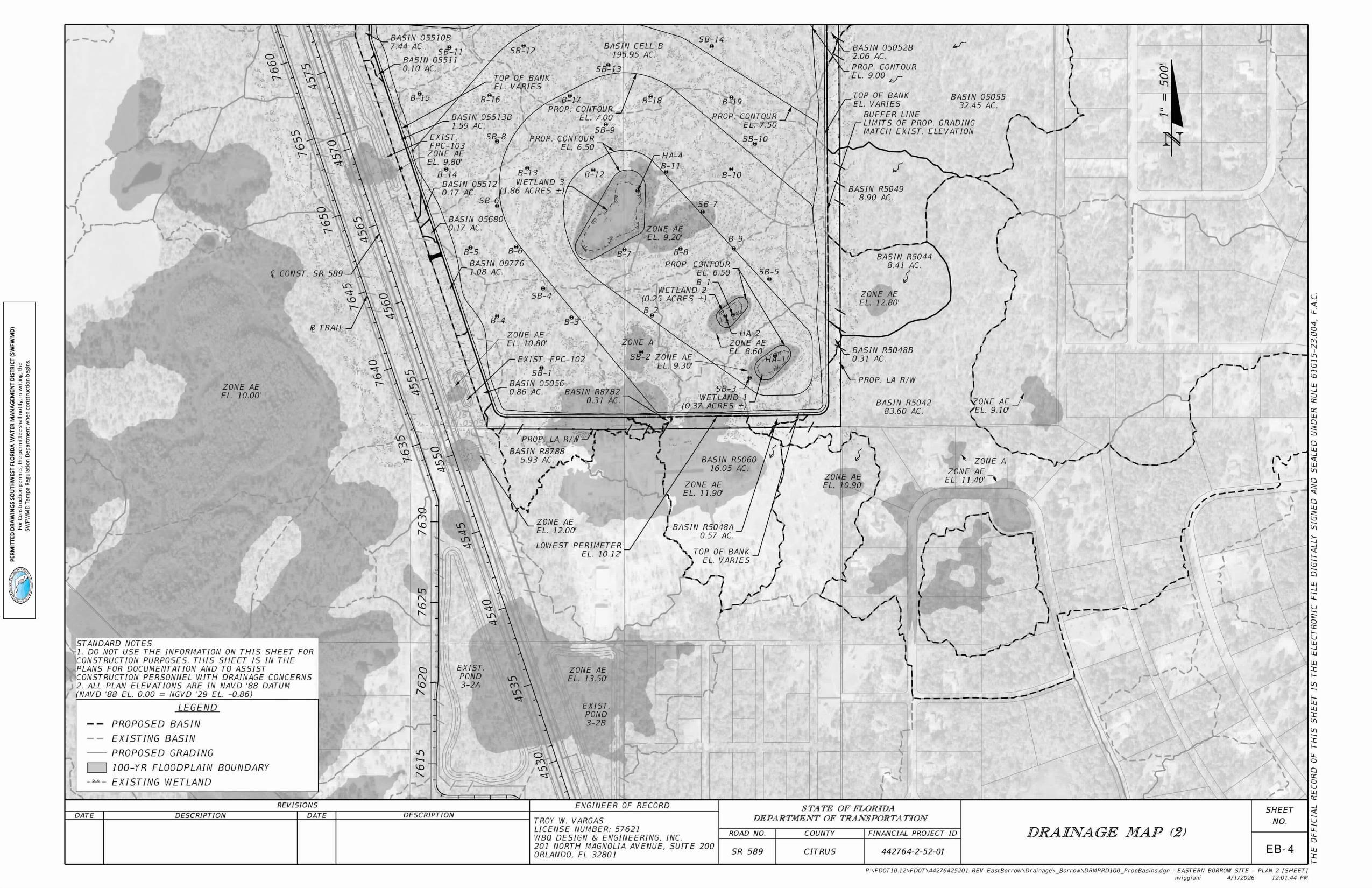 Drainage Map 2, 2026-05-22 --FDOT Plans Approval