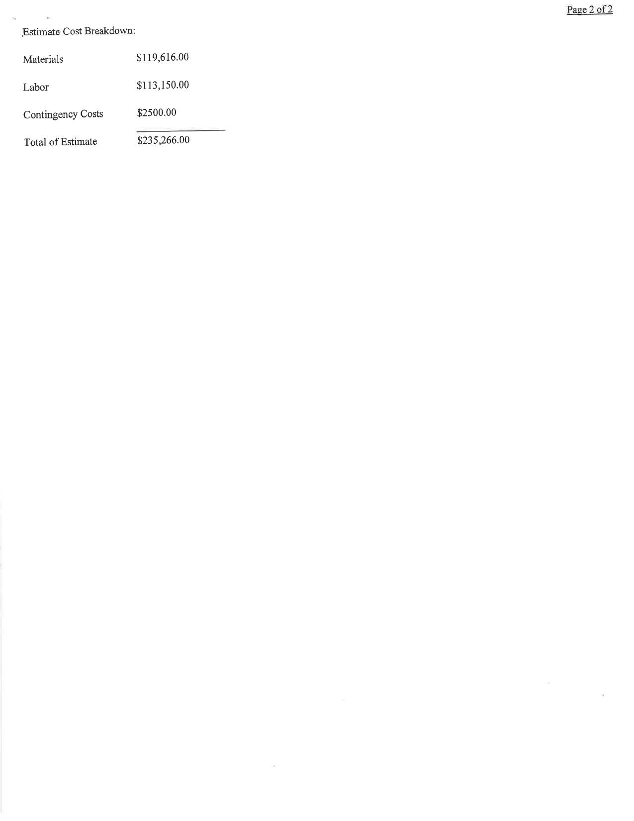 Estimate Cost Breakdown, 2026-04-23, Vermont Slate Tile Roof