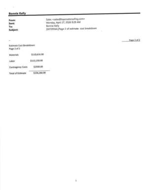 [Estimate Cost Breakdown, 2026-04-27 --Irwin County BOCC]
