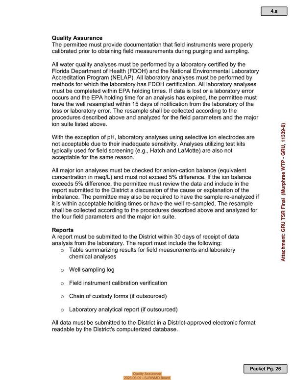 Quality Assurance, 2026-06-09 --SJRWMD Board