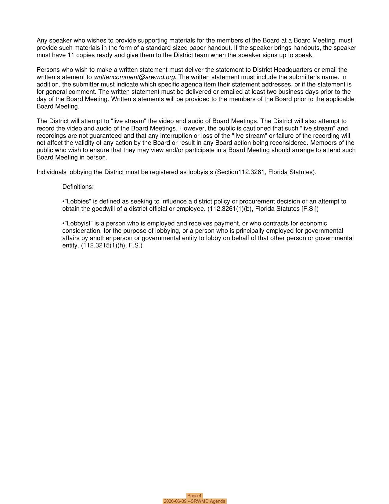 Page 4, 2026-06-09 --SRWMD Agenda
