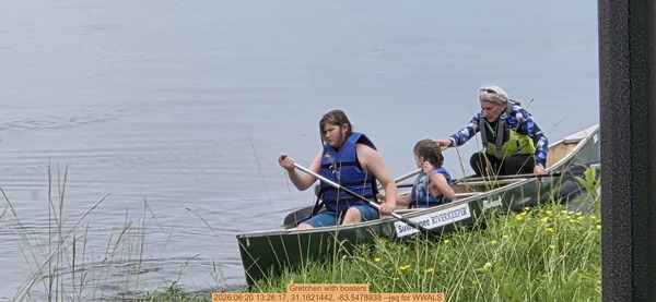 Gretchen with boaters, 2026:06:20 13:26:17, 31.1621442, -83.5478938 --jsq for WWALS