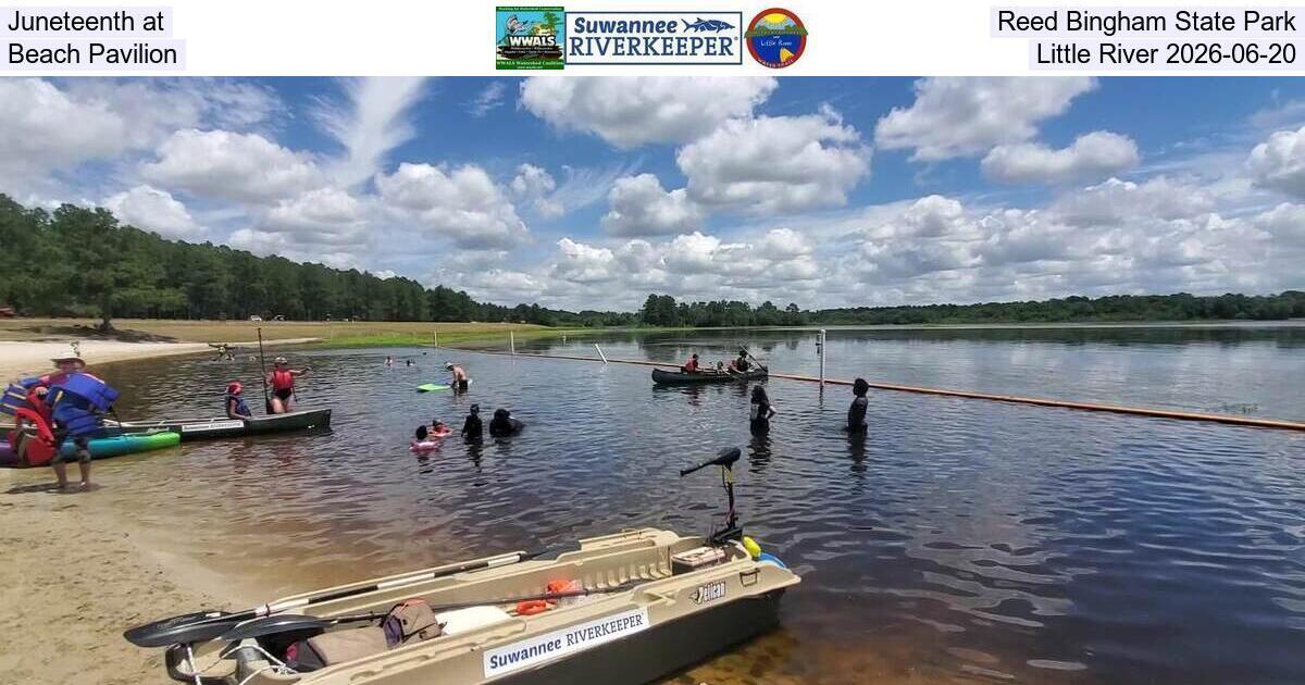Juneteenth at Reed Bingham State Park, Beach Pavilion, Little River 2026-06-20