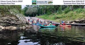 [Gibson County Park to SRSP, Suwannee River 2026-06-27, Alapaha River Rise, Suwannee River State Park]