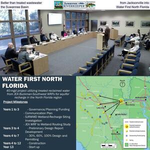 [Better than treated wastewater from Jacksonville into the Suwannee Basin, Water First North Florida]