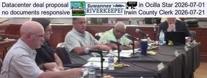 [Datacenter deal proposal in Ocilla Star 2026-07-01, no documents responsive, Irwin County Clerk 2026-07-21]
