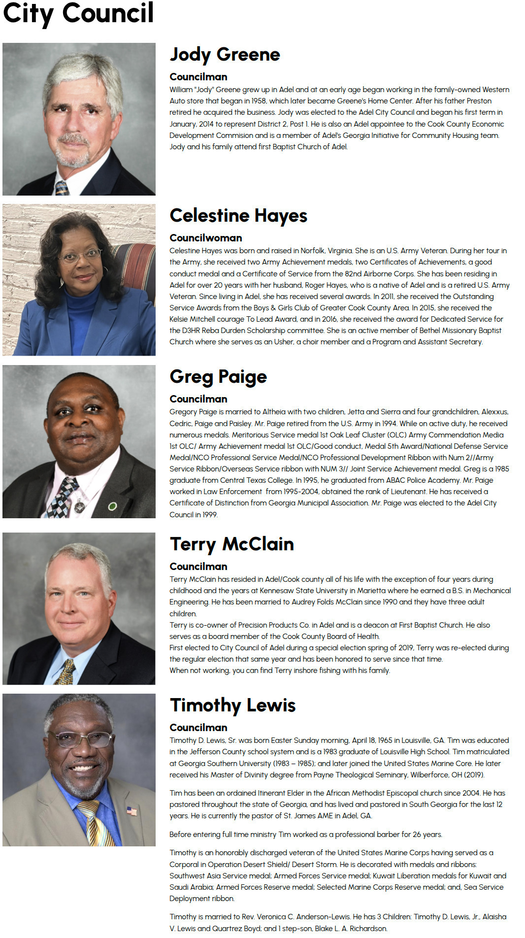 Adel City Council, 2026-07-21 --City of Adel