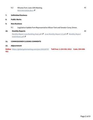 [9.1 Legislative Update from Representative Allison Tant and Senator Corey Simon.]