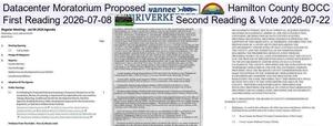 [Datacenter Moratorium Proposed, Hamilton County BOCC, First Reading 2026-07-08, Second Reading & Vote 2026-07-22]