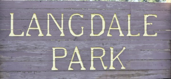 [Langdale Park entrance sign, 2026:07:11 08:43:28, 30.8874895, -83.3150696]