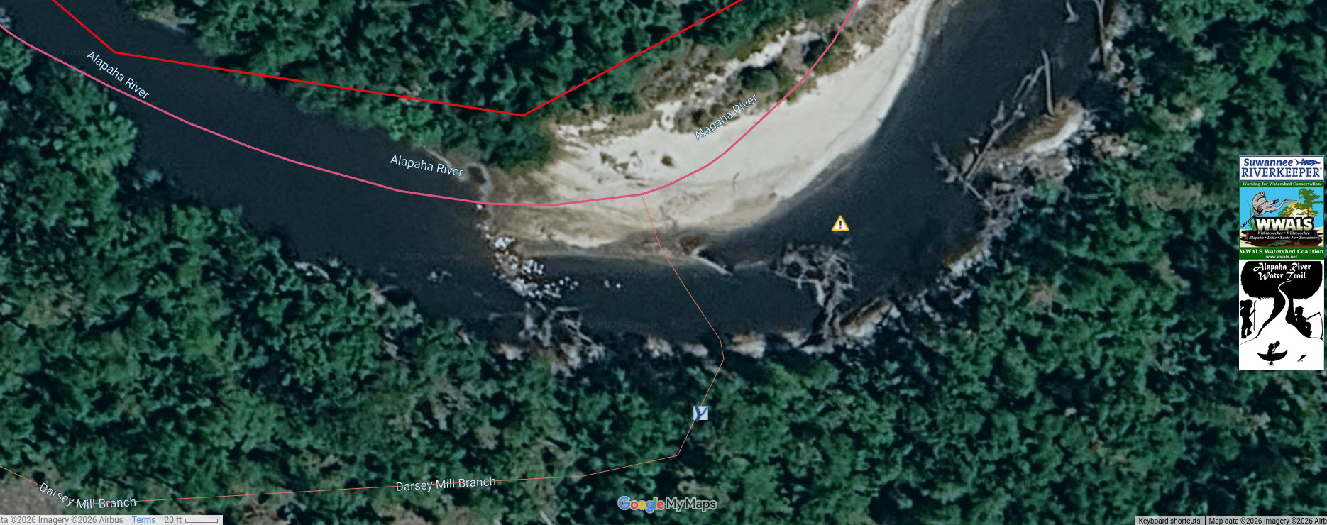 Map: Darsey Mill Branch Deadfall 2026-07-15 --ARWT