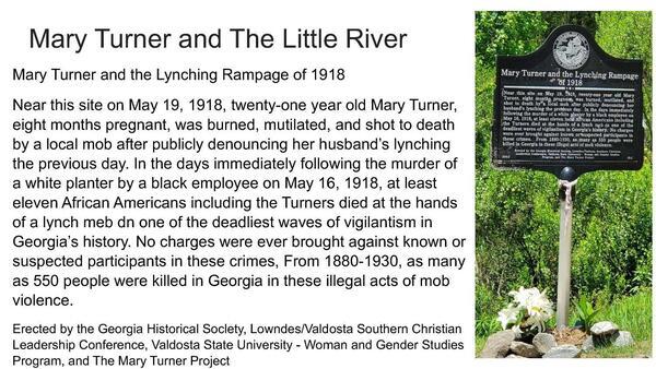 Mary Turner and The Little River, 2024-01-11 --Fannie Marie Gibbs