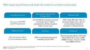 [FPL's Large Load Framework leads the nation in customer protections]