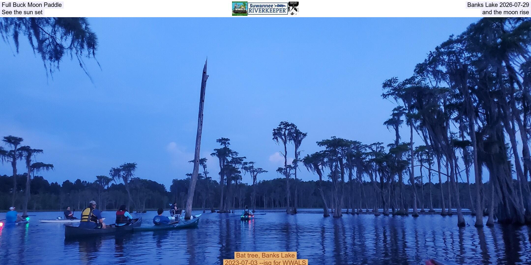 Full Buck Moon Paddle, Banks Lake 2026-07-29, See the sun set and the moon rise
