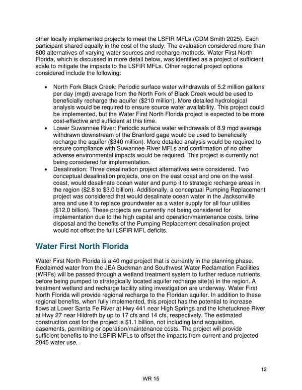 Desalination rejected; Water First North Florida