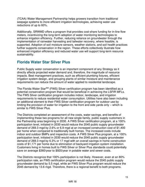 Florida Water Star Silver Plus