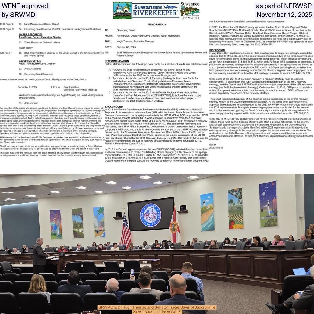 WFNF approved as part of NFRWSP by SRWMD, November 12, 2025