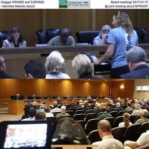 [Stagger SRWMD and SJRWMD Board meetings, 2017-01-17 --Merrillee Malwitz-Jipson @ joint meeting about NFRWSP]