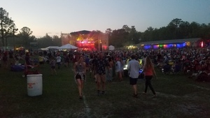 Main stage at dusk,