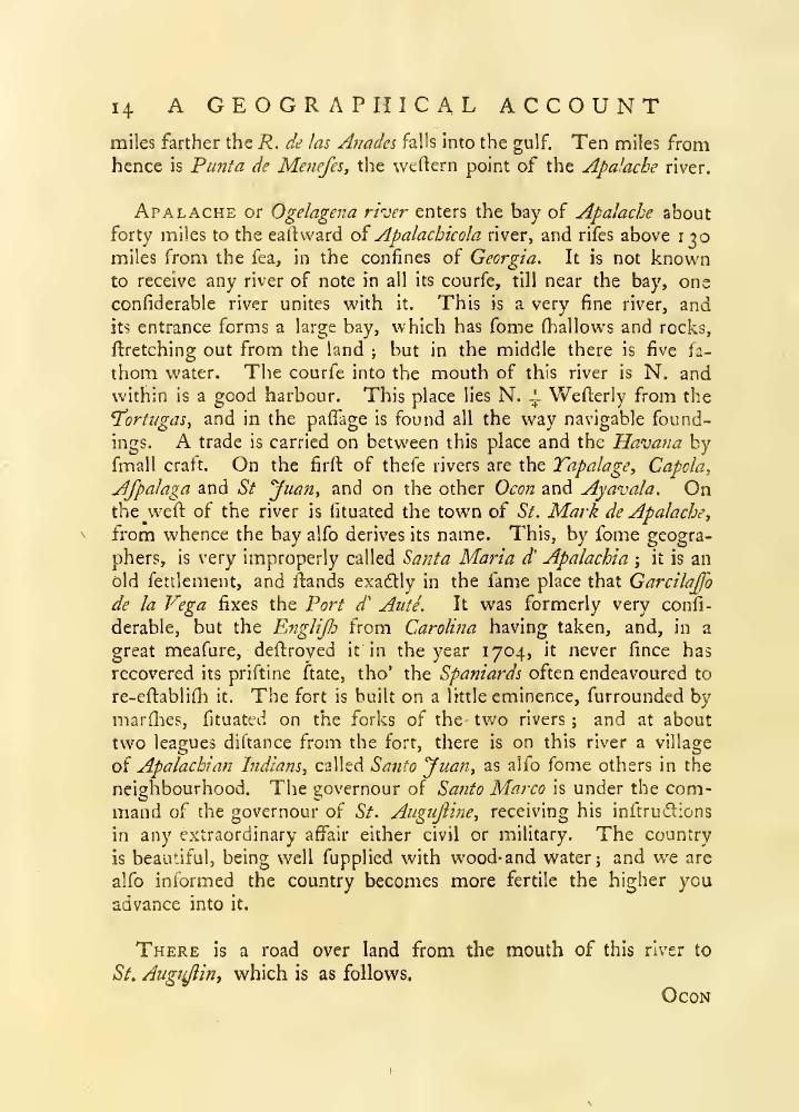 St. Juan River in William Roberts, An account of the first discovery, and natural history of Florida, 1763