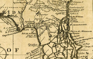 [Where is the Suwannee River in Map of East and West Florida, 1763]