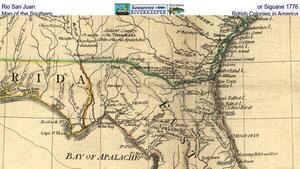 [Rio San Juan, or Seguane 1776, Map of the Southern British Colonies in America]