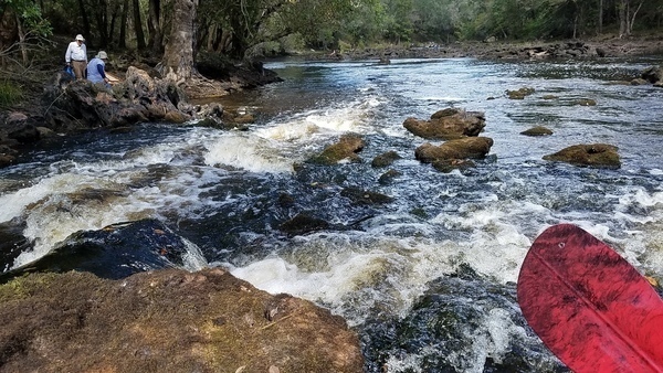 White water, 13:58:34,, Back to Georgia Shoal 30.6345700, -83.3417800 in Cleanup and outing, Nankin, Mcintyre and Arnold Springs, Mozell Spells, Withlacoochee River 2017-10-14.