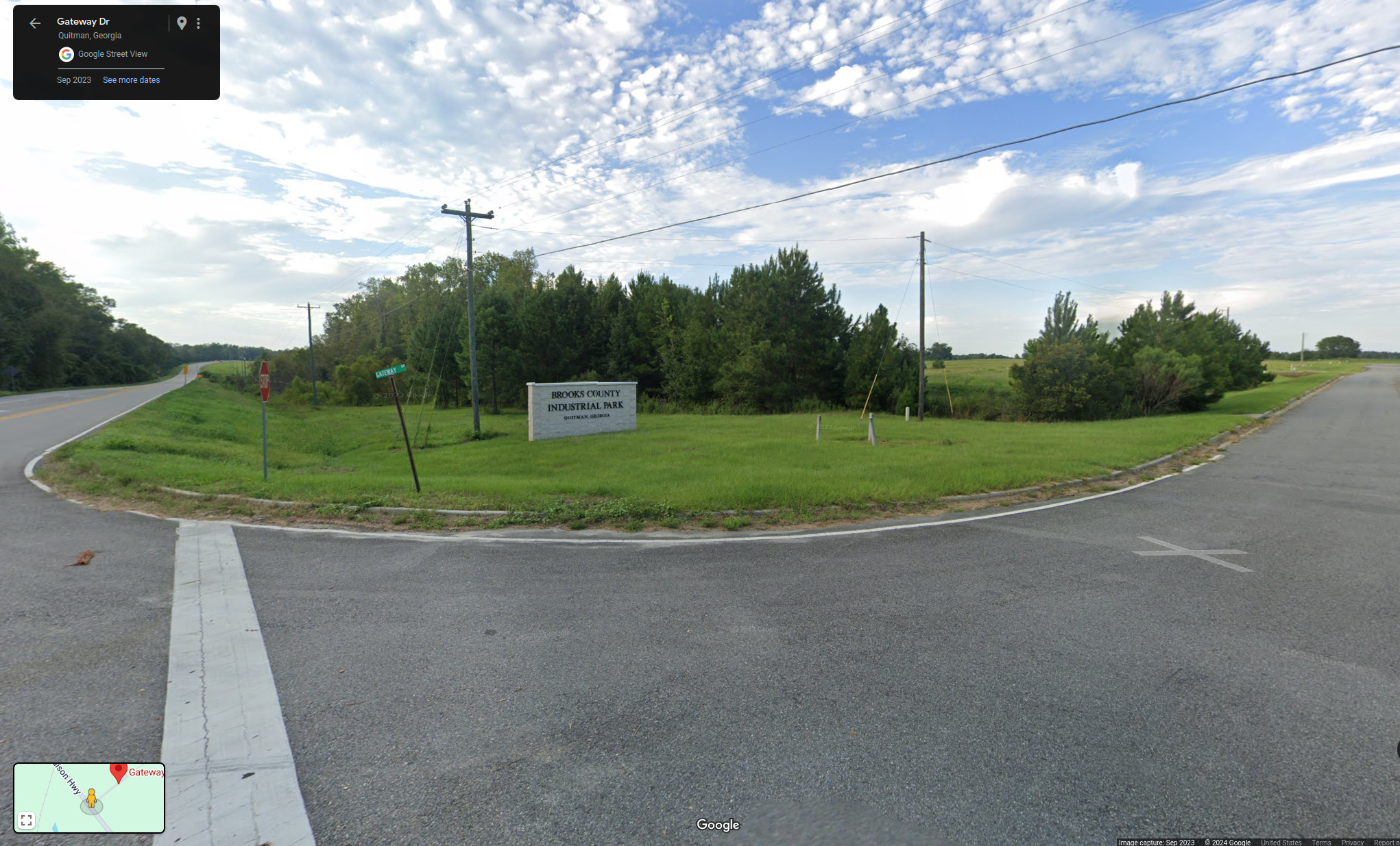 Brookscoda Lift Station No. 2 @ Gateway Drive --Google Streetview