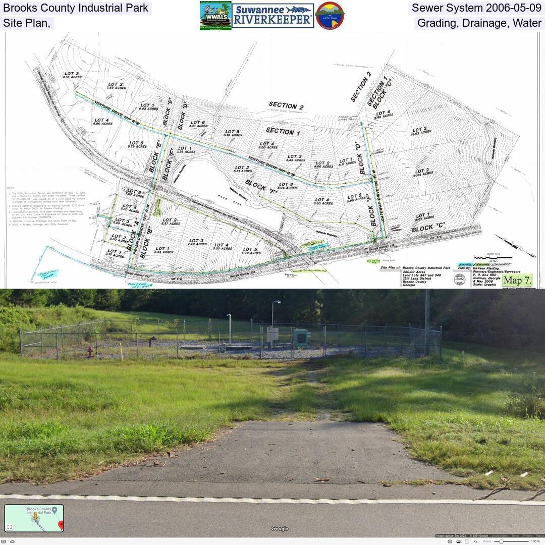 Brooks County Industrial Park, Sewer System 2006-05-09, Site Plan, Grading, Drainage, Water