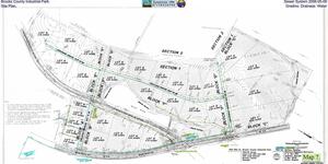 [Brooks County Industrial Park, Sewer System 2006-05-09, Site Plan, Grading, Drainage, Water]