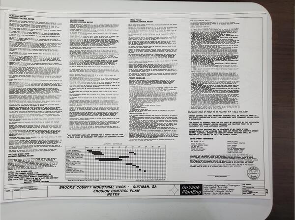 Erosion Control Plan Notes