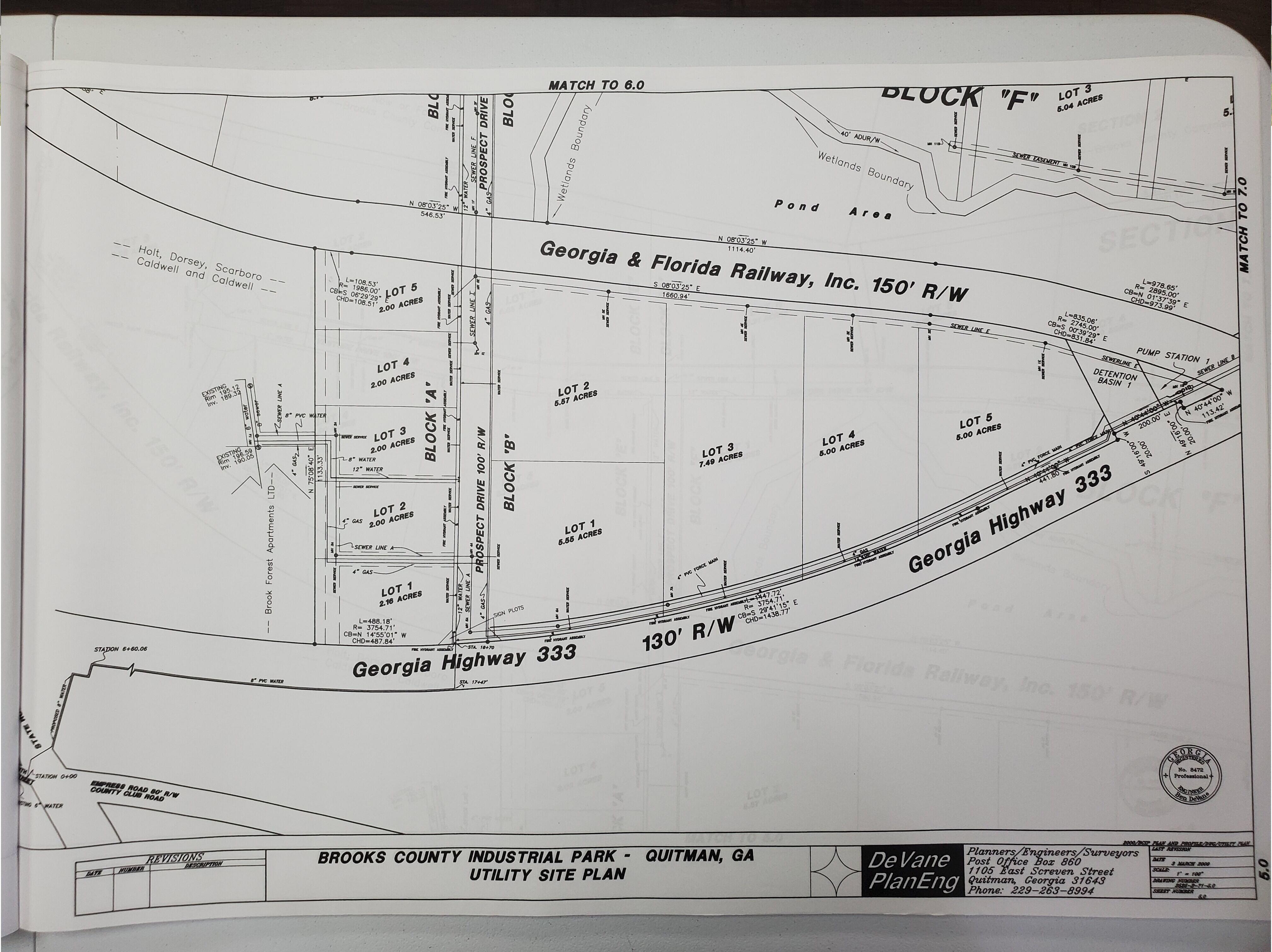 Utility Site Plan north