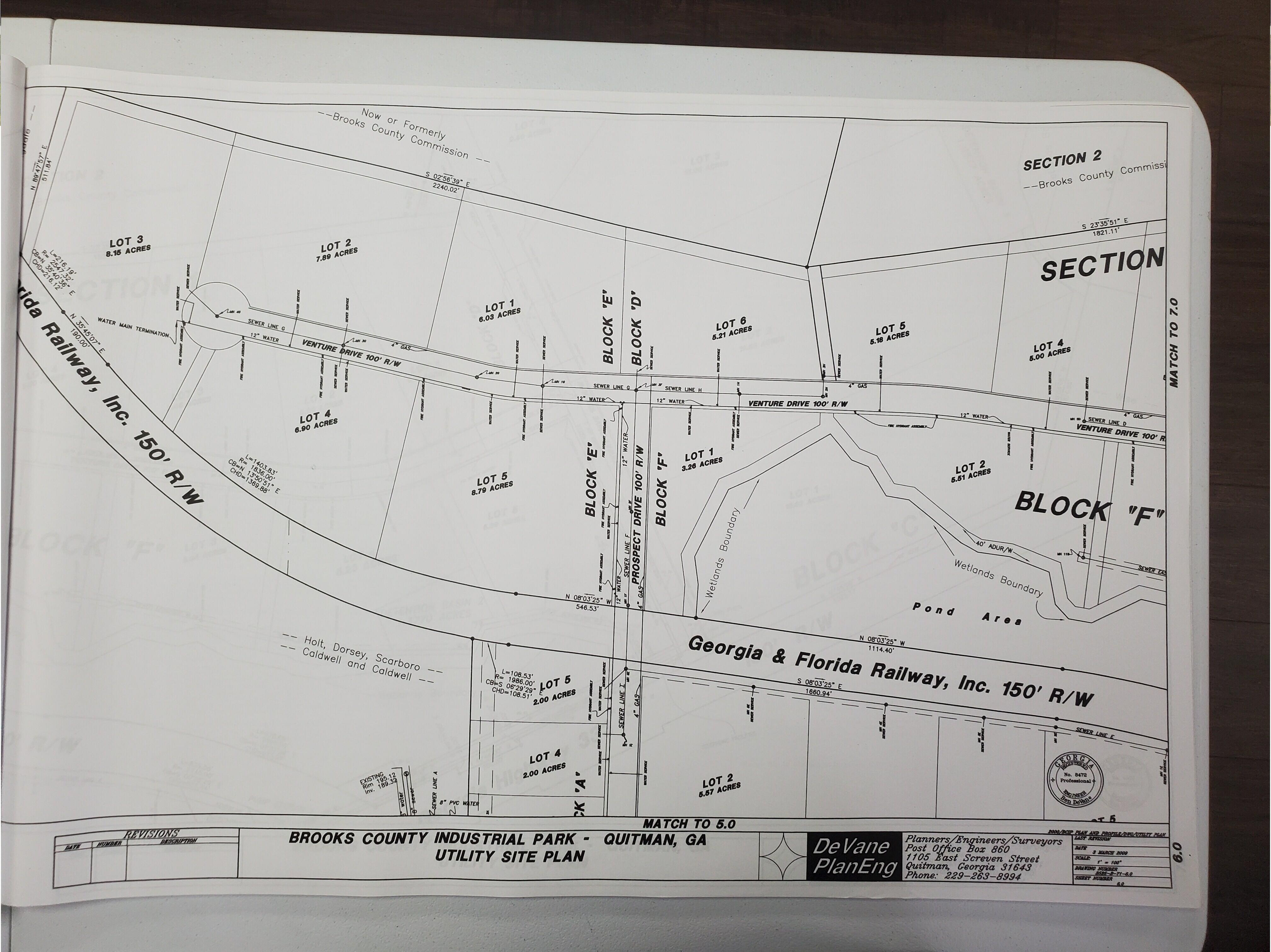 Utility Site Plan central