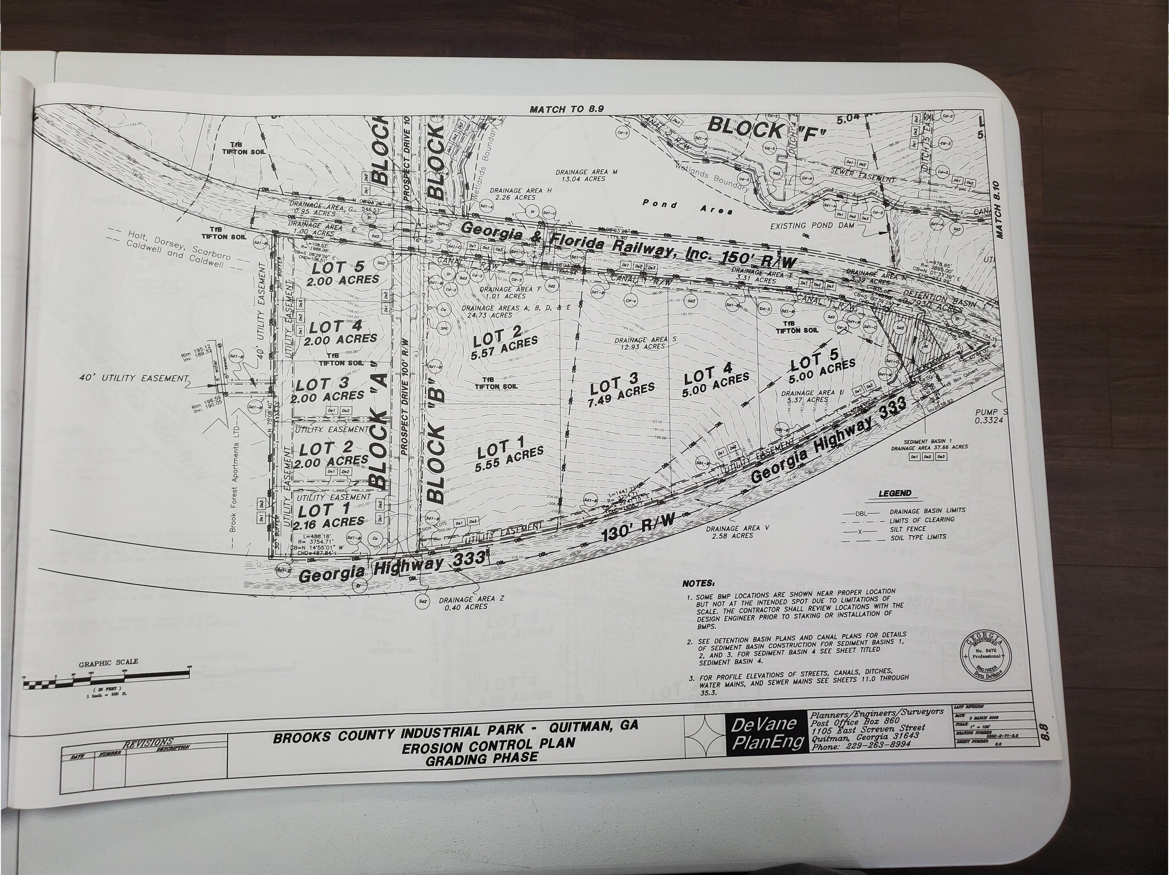 Erosion Control Plan Grading Phase north