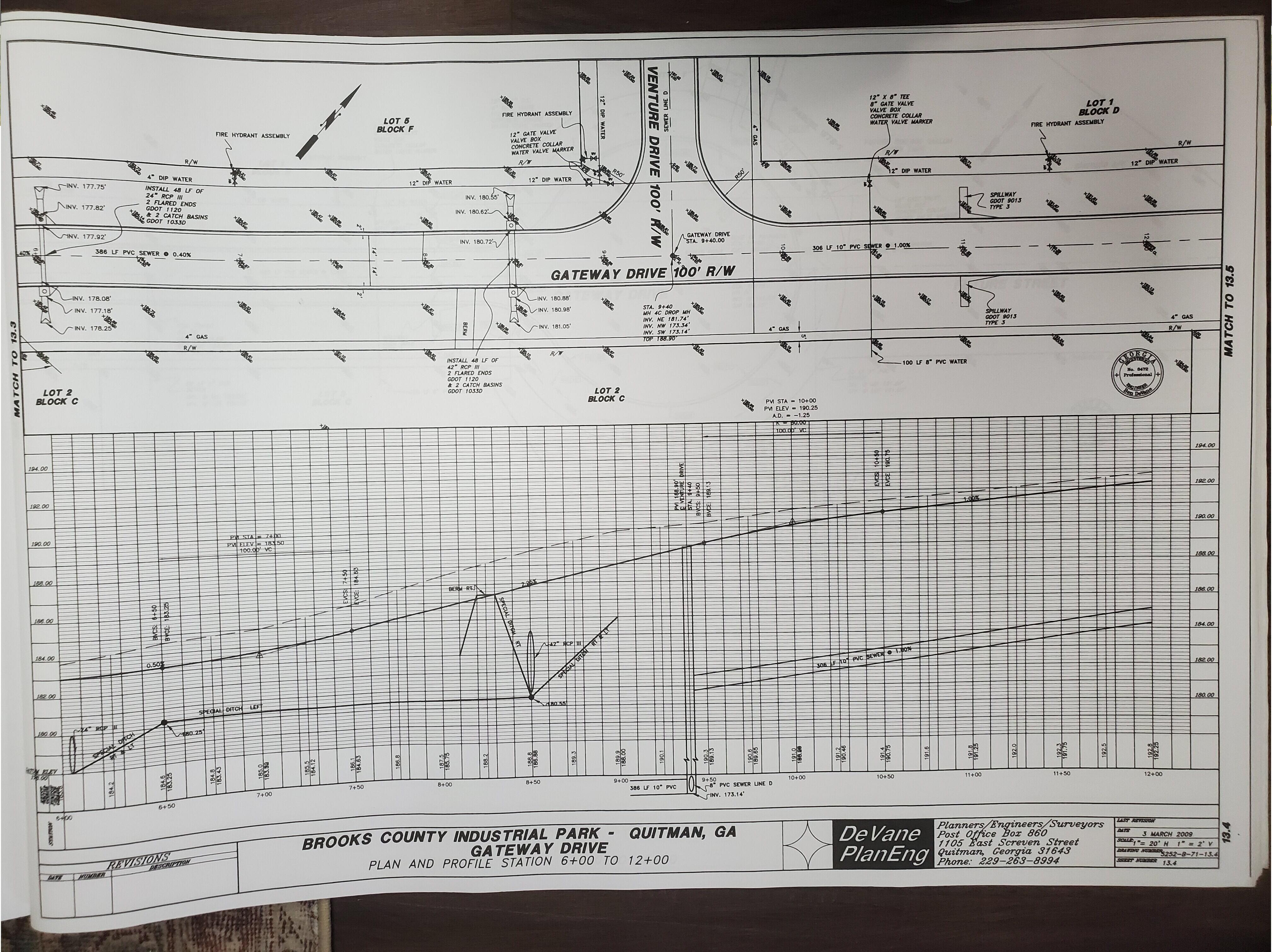 Gateway Drive Plan and Profile