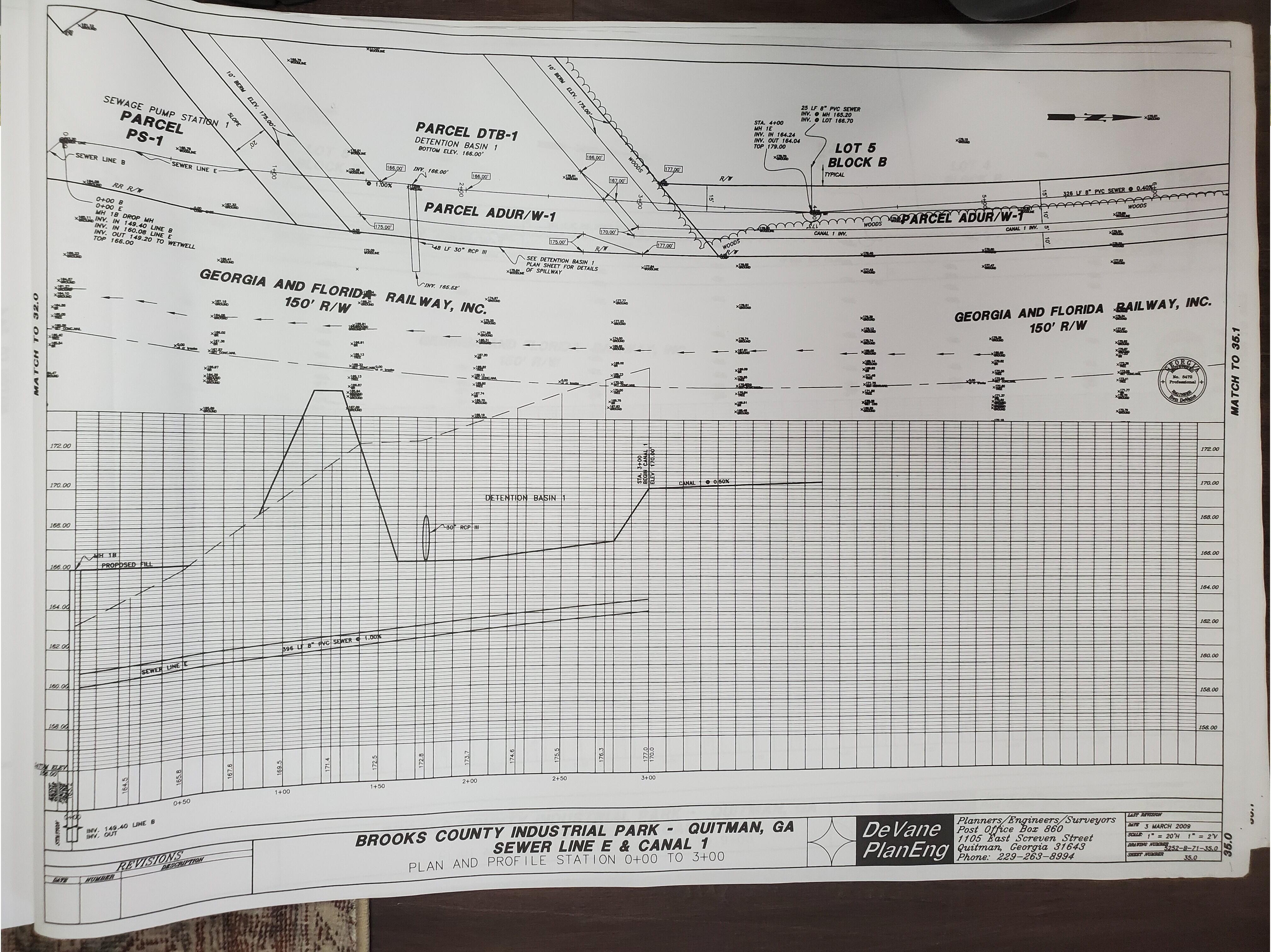 Sewer Line E & Canal 1