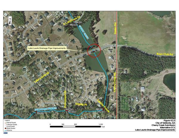 Figure 4.2.3 Lake Laurie Drainage Pipe Improvements