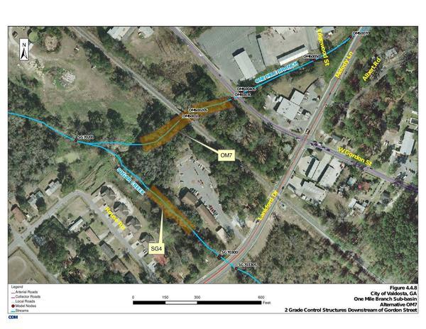 Map: Gordon Street, Lankford Drive, Sugar Creek