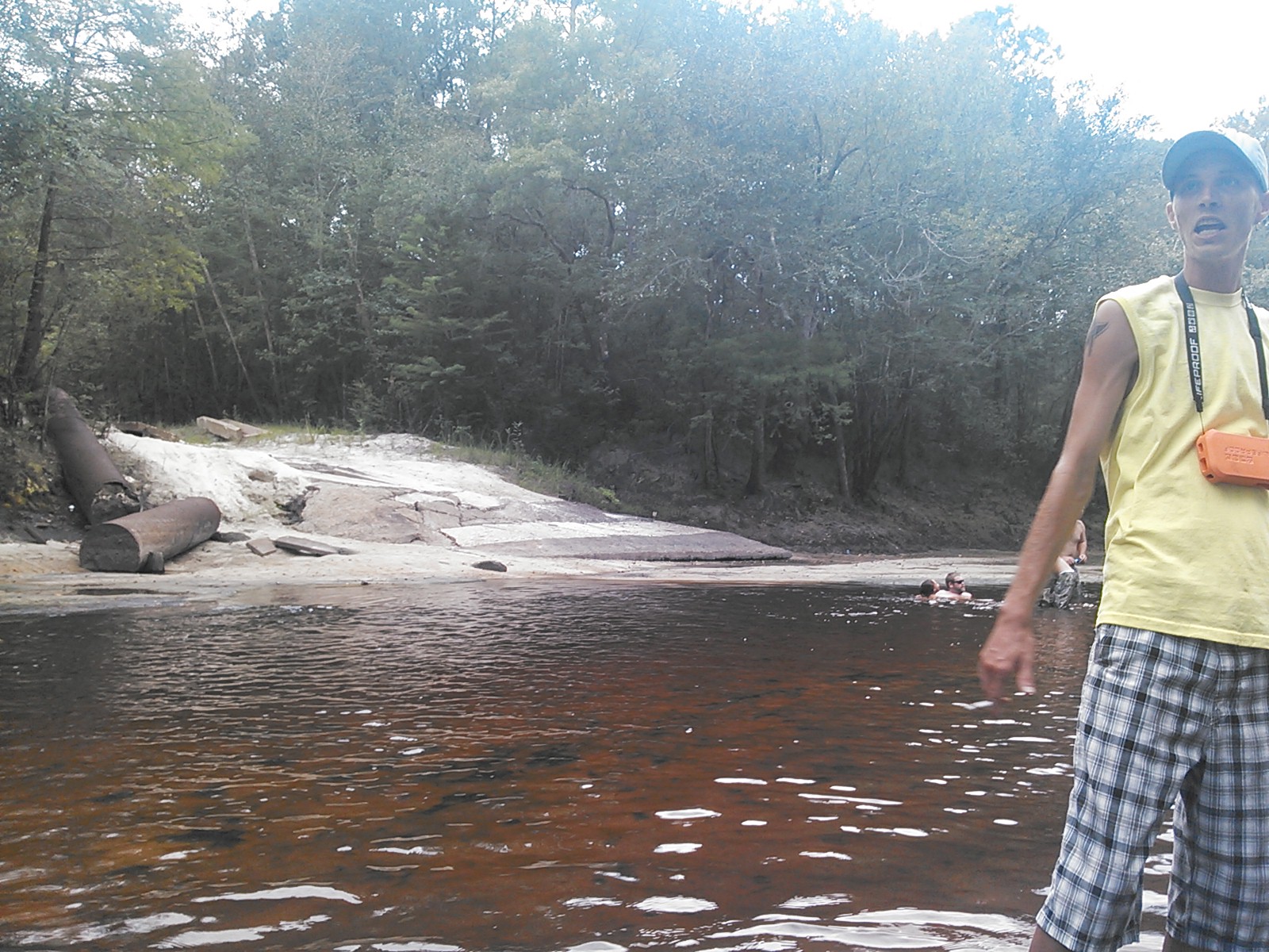 Chris Graham in front of Hotchkiss Landing