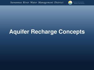 [Aquifer Recharge Concepts]