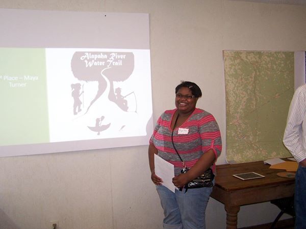 Maya Turner with her First Place logo