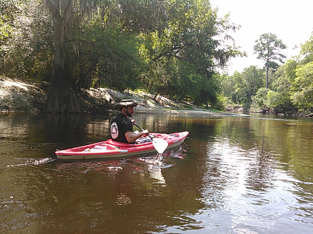 Happy paddler, --jsq 11:25:05, 31.0148659, -83.0340423