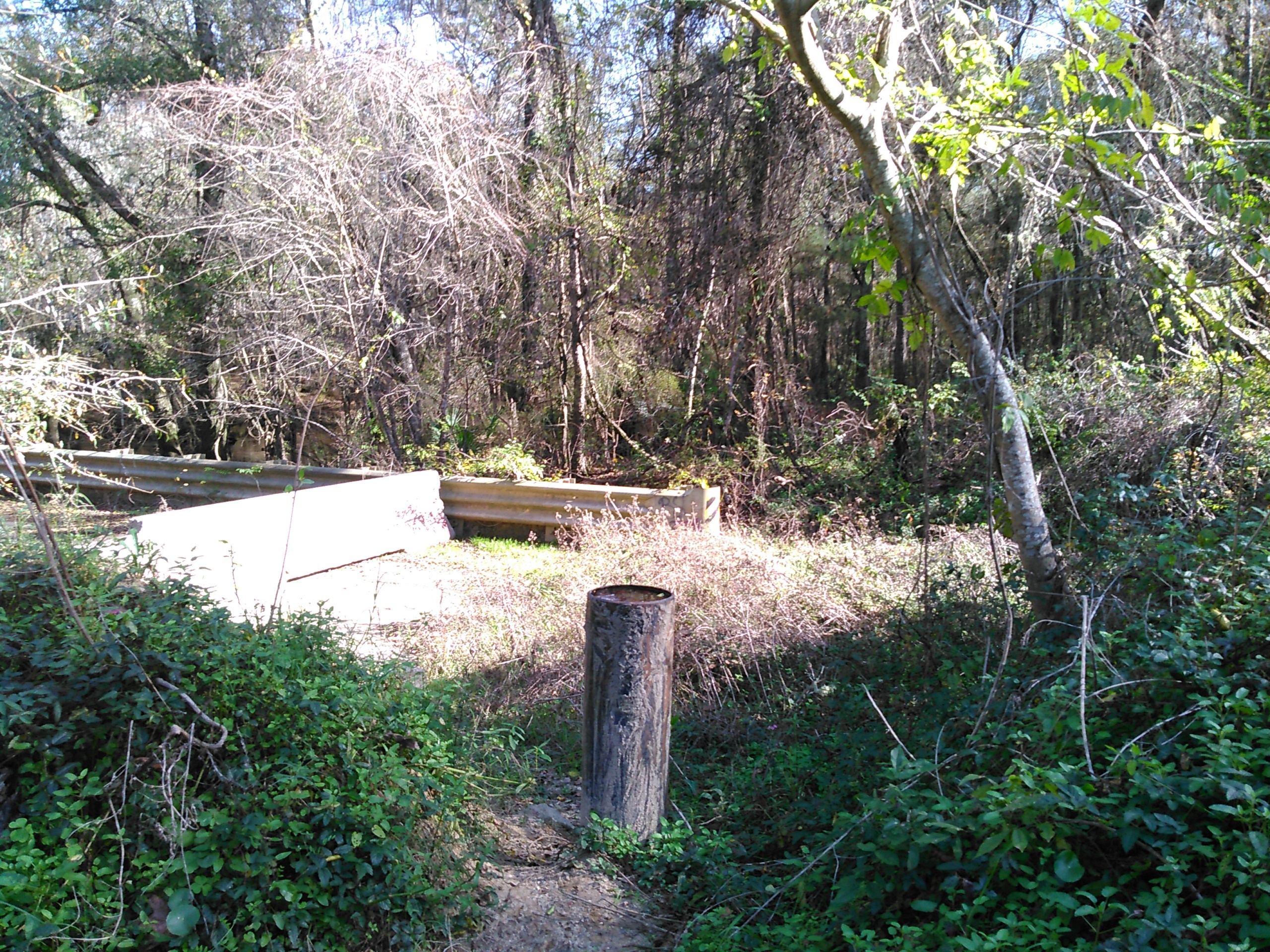 A tiny climb over the dirt berm