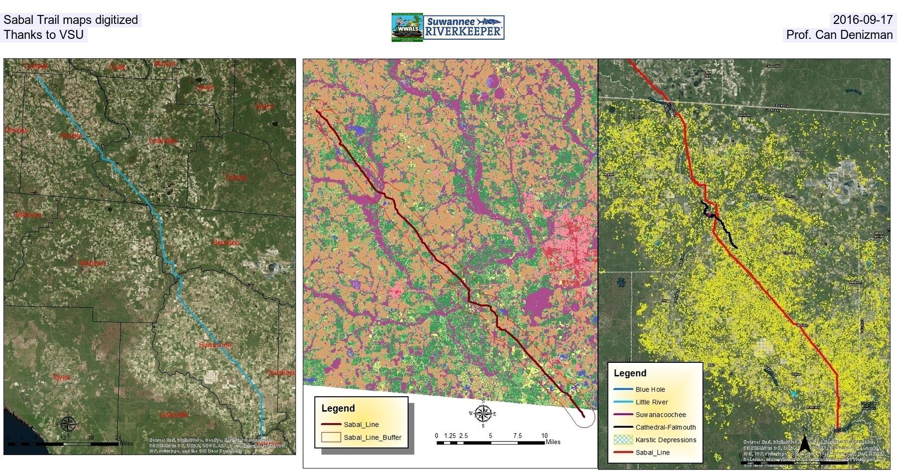 Sabal Trail maps digitized, 2016-09-17, Thanks to VSU, Prof. Can Denizman