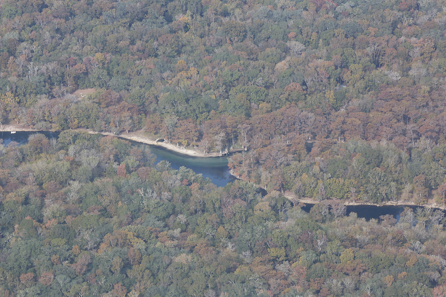 Ichetucknee Confluence closeup, 29.931716, -82.800511