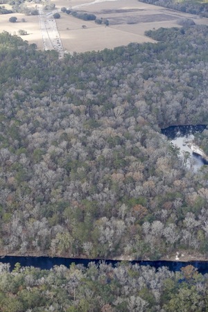 [W. across Suwannee River, SRSP, sinkholes, HDD Hamilton County, 30.406249, -83.155477]