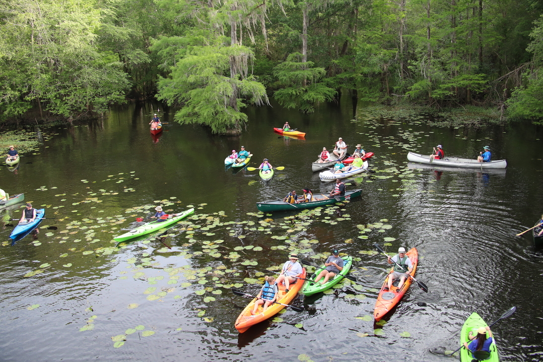 On the water